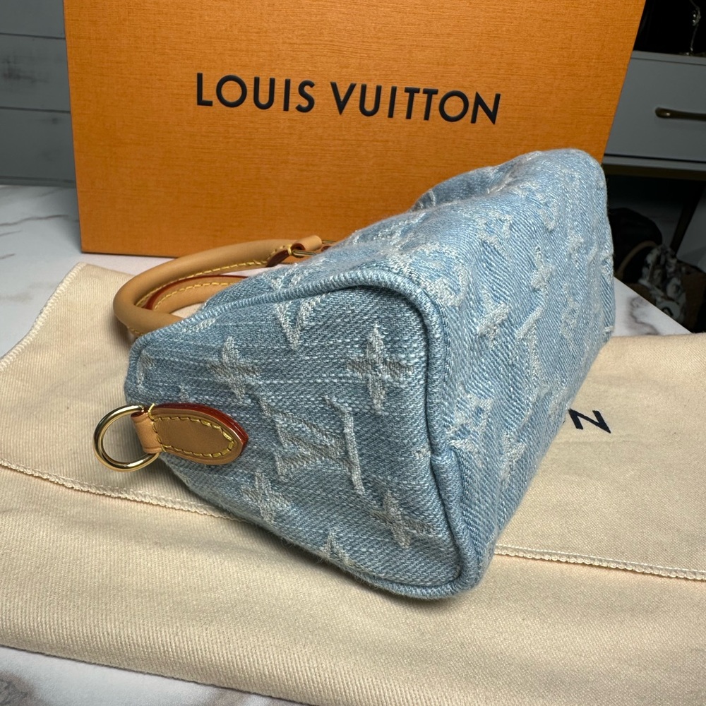 SOLD ❌❌❌Louis Vuitton Denim Nano Speedy NEW NEVER WORN - Picture 7 of 15
